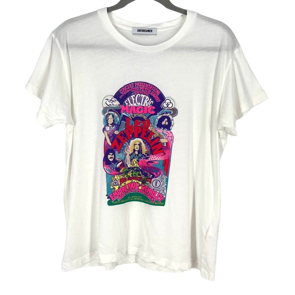 Daydreamer Led Zepplin Electric‎ Magic Tee White Medium NWOT